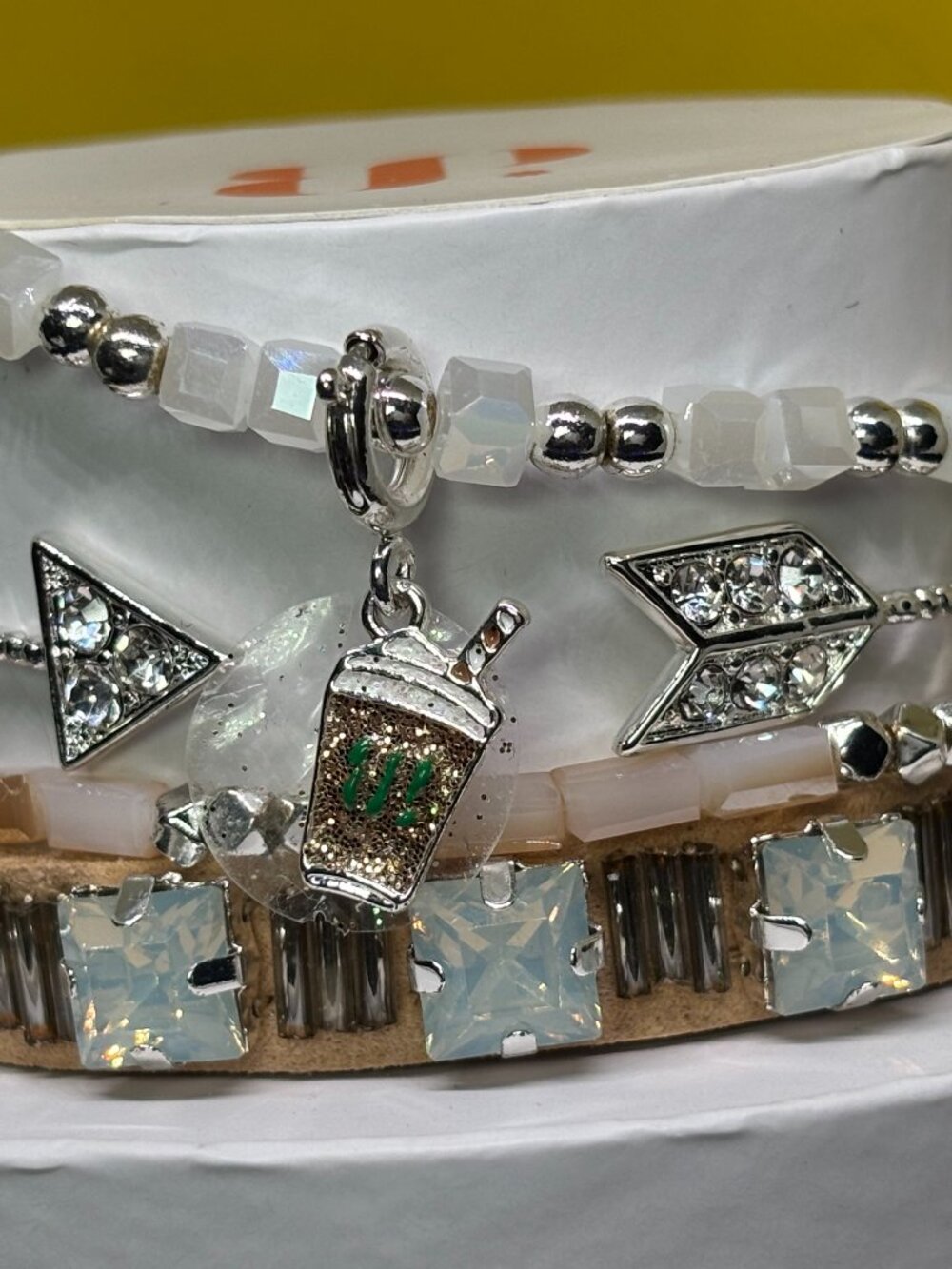 Bomb Party "You Perk Me Up" 4 Bracelet Stacks Set RBP6037 MSRP $158